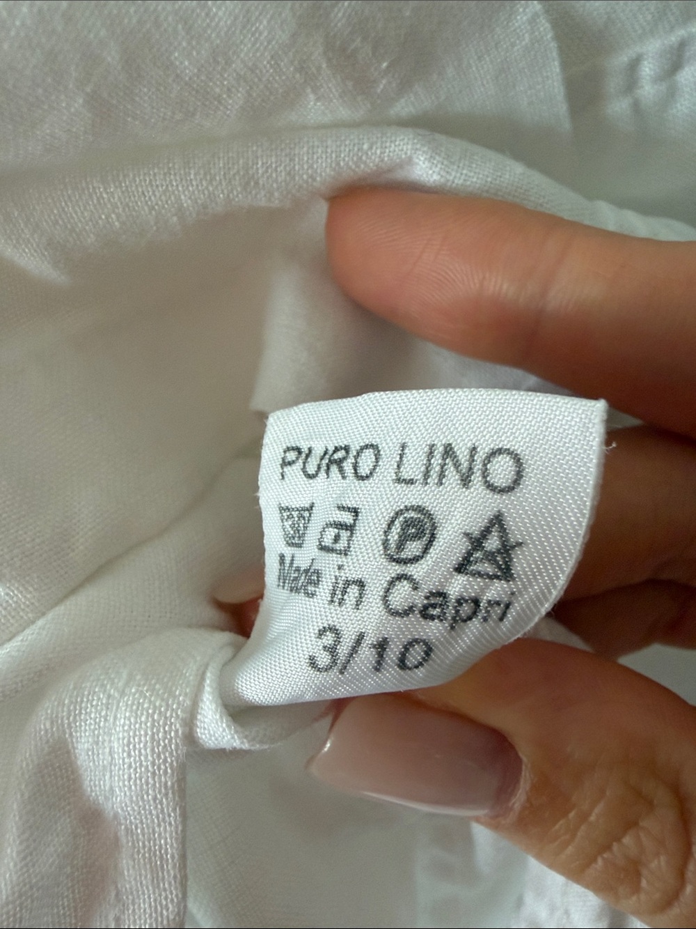 100% Capri 100% Linen Blazer Jacket Size S White Made In Italy Luxury Coastal - Picture 7 of 7